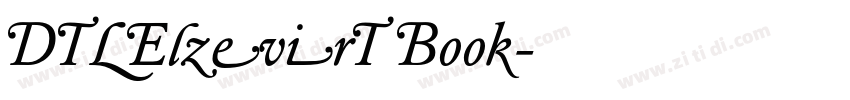 DTLElzevirT Book字体转换